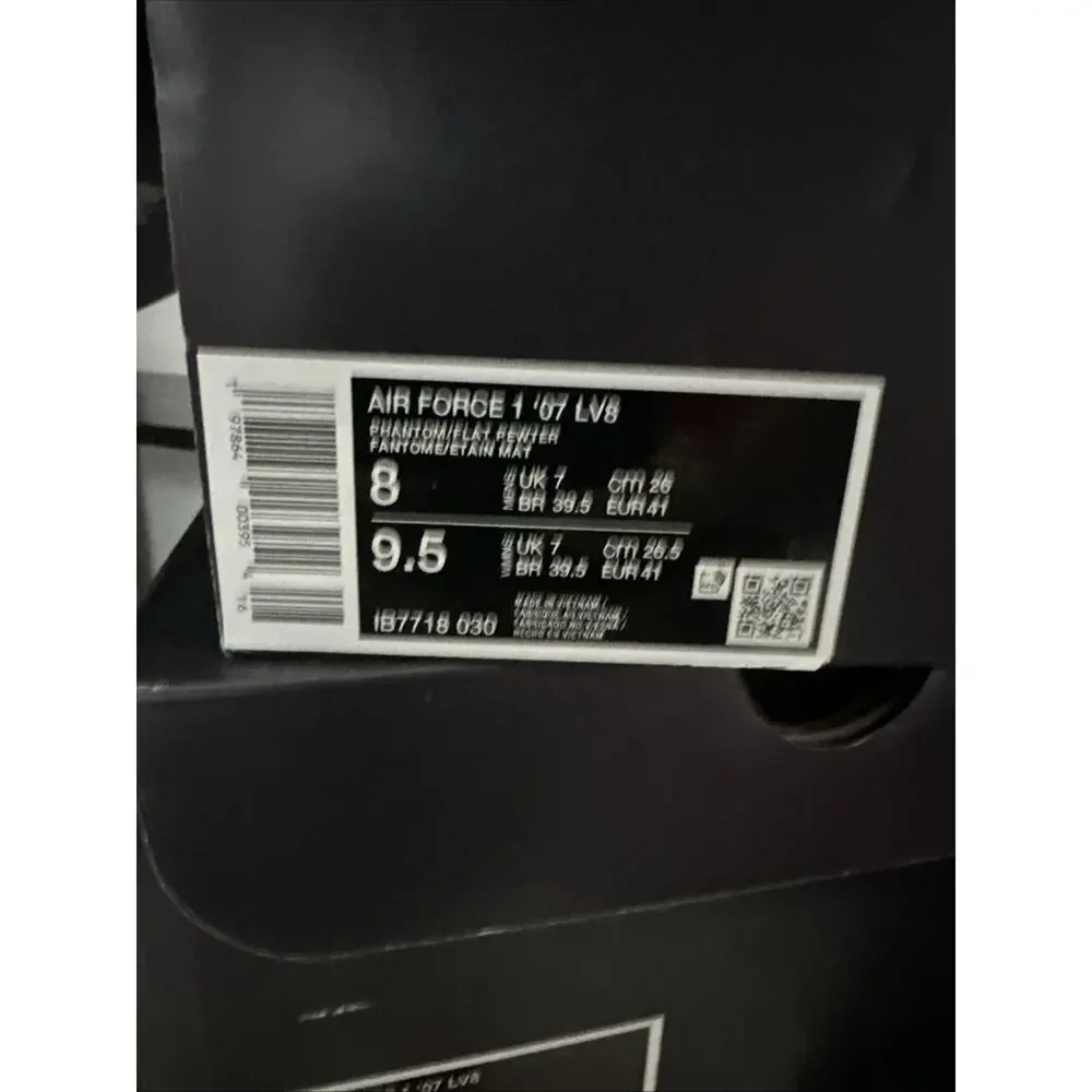 New Men 's Size 8 Nike Air Force 1 '07 LV8 Phantom Copper Moon IB7718-030